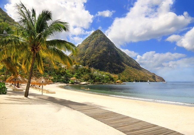 St. Lucia Resort Beach
