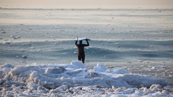 Frozen ‘Slurpee Waves’ Showed Up Off New Jersey And These Surfers Are NUTS For Riding These Slush Puppies