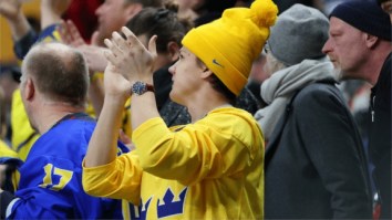 Swedish Captain Throws World Juniors Medal Into Crowd And Lucky Fan Does Something Bizarre
