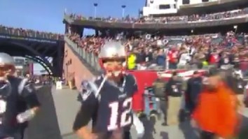 Tom Brady Yelled ‘Get The F Out The Way’ At  Nosy Cameraman Trying To Film His Hand Wrap