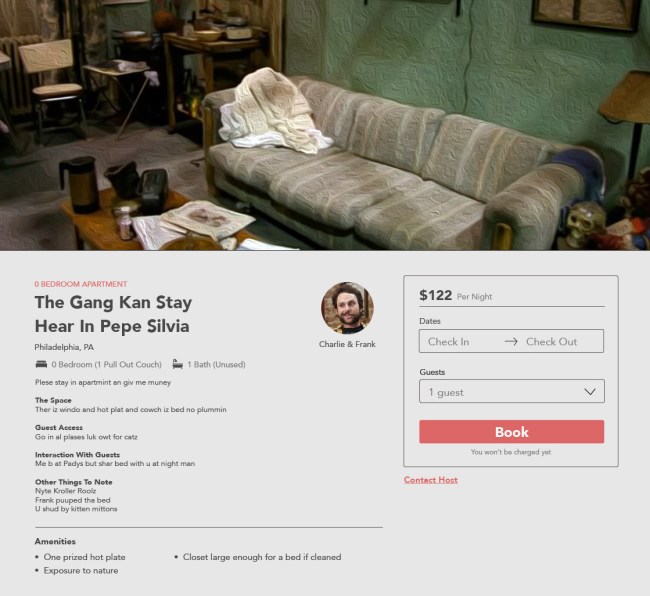 Airbnb Listing Prices Famous TV Homes