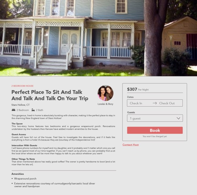 Airbnb Listing Prices Famous TV Homes