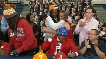 Jacob Copeland’s Mother Walks Off Stage In Disgust After Her Son Chooses Florida Over Alabama And Tennessee