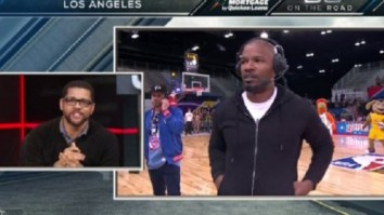 Things Get Awkward When Jamie Foxx Walks Out Of Live ESPN Interview After Getting Asked Out Katie Holmes