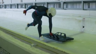 Two-Time Olympic ‘Skeleton’ Athlete Explains What It’s Like To Fly 90 MPH Head First Down The Track
