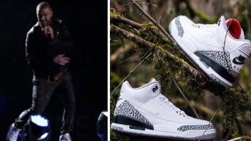 Justin Timberlake Wore His Signature Air Jordan 3’s During Super Bowl Halftime Performance And They Were Pretty Fire
