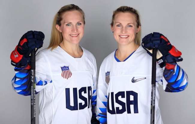 Lamoureux Sisters Team USA Hockey