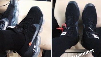 LeBron James Shows Off Unreleased Black Off-White X Nike Air Vapor-Max Sneakers On Instagram And They Are Fire