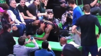 Celtics Fans Booed LeBron James After He Got Injured During Today’s Celtics-Cavs Game