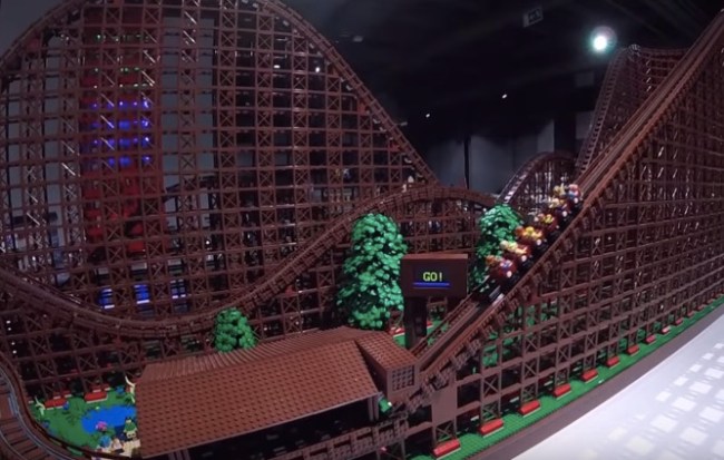 LEGO replica world's largest wooden roller coaster