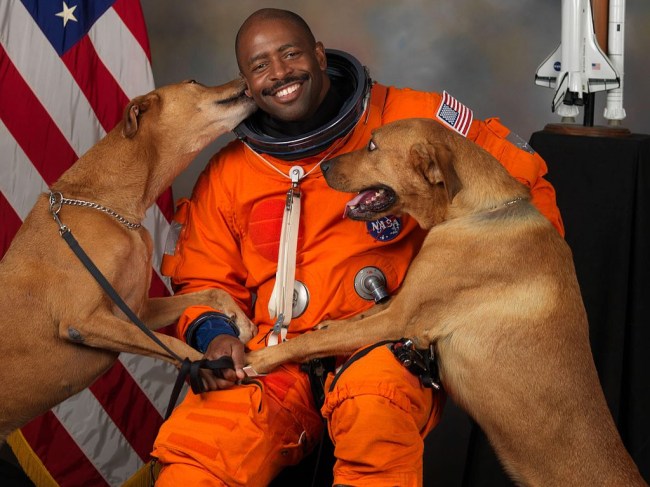 NASA astronaut Leland D Melvin