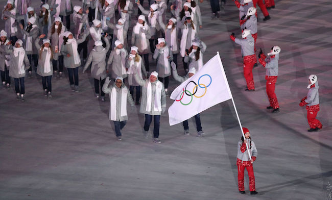 olympic athletes of russia opening ceremony