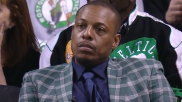Paul Pierce Looked Absolutely Miserable As LeBron James And The Cavs Blow Out The Celtics On His Retirement Day