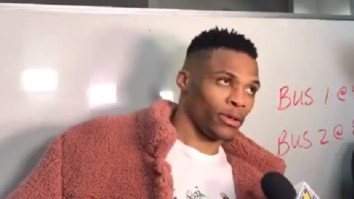 A Fed Up Russell Westbrook Calls Zaza Pachulia A Dirty Player For Intentionally Falling On His Knees
