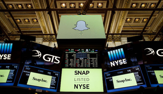 Snapchat stock market
