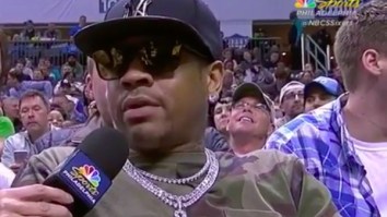 This Video Of Allen Iverson Talking Nonsense At The Sixers Game Last Night Deserves All The Oscars