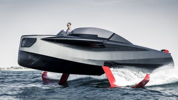 Foiler ‘Flying Yacht’ Is A Stylish Hybrid-Powered Hydrofoil Watercraft With A Speedy Smooth Ride