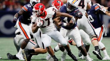 Former Georgia RB Nick Chubb Ineligible For College Football Hall Of Fame Because Of Lame Technicality