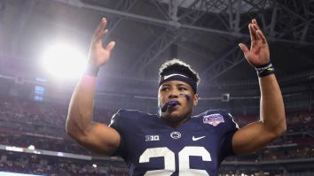 Saquon Barkley’s Girlfriend Anna Congdon Gives Birth To Their First Child Day Before NFL Draft