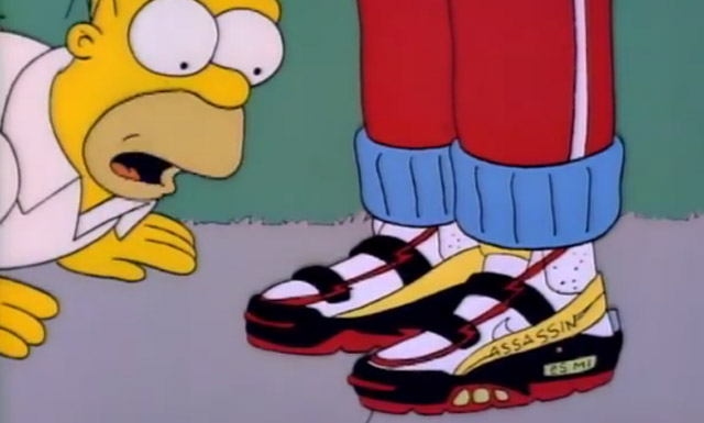 The Simpsons Assassins Nike Air Monarch Custom