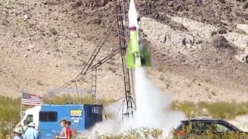Flat-Earther Blasts Off In Homemade Rocket To Find The Truth And He Actually Survives