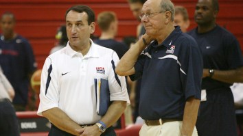 Jim Boeheim Claims He’d Dominate Mike Krzyzewski If They Had A Shooting Contest