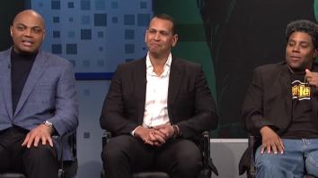A-Rod Can’t Stop Laughing During ‘SNL’ Skit Debating Charles Barkley On What’s The Toughest Sport