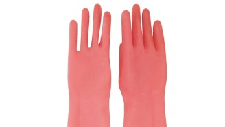 Pink Rubber Gloves From Calvin Klein Are Selling For $390 And They’re Totally Worth It, Totally