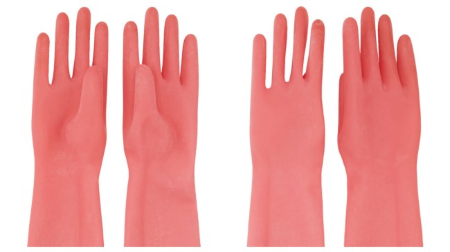 Calvin Klein Pink Rubber Gloves