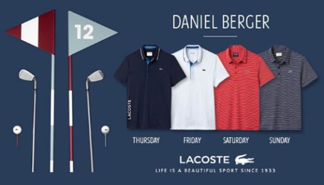 Daniel Berger Lacoste Scripting Masters Polo Shirts