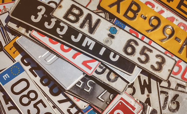 european license plates