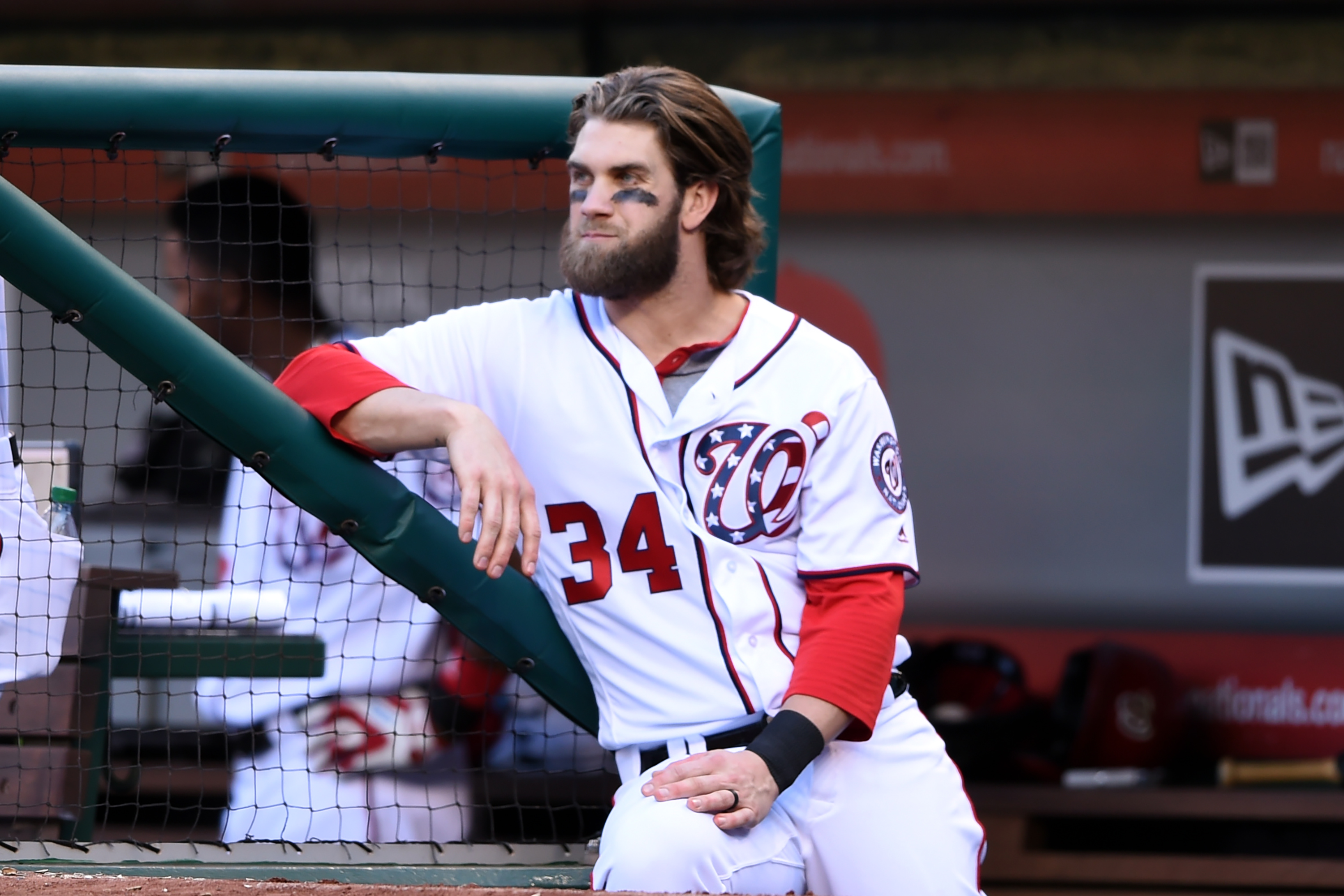Here's the real reason Bryce Harper was using two hair dryers