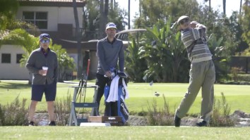 ‘Old Man’ Leaves Golfers Gobsmacked By Ripping 400-Yard Drives On The Range
