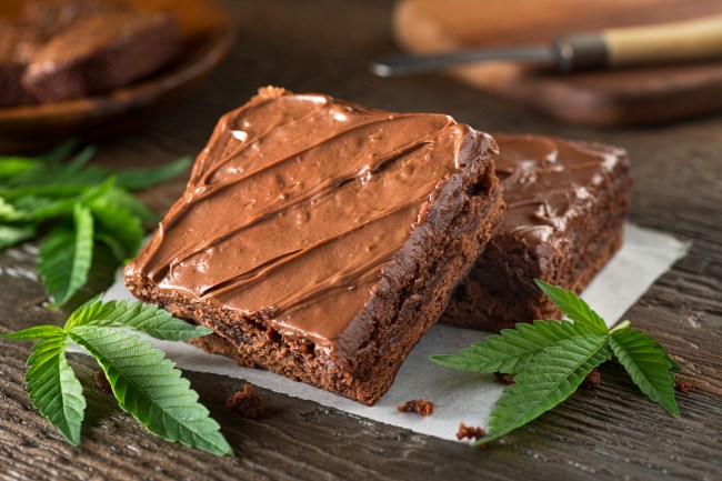 Marijuana edibles weed brownies cooking with cannabis