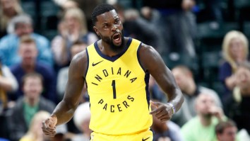 Lance Stephenson Wore Some Sick ‘Fortnite’ Custom Sneakers During The Pacers-Nuggets Game