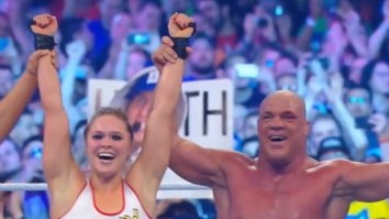Here Are The Highlights Of Ronda Rousey’s Impressive Wrestling Debut At WrestleMania