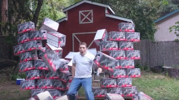 Bro Hero Tries To Make A Commercial For Costco’s KIRKLAND Light Beer In His Backyard