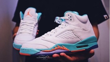 Miami Dolphins Inspired Air Jordan 5s Set To Be Released This Summer For Kids