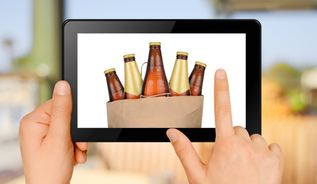 beer bottles on ipad tablet