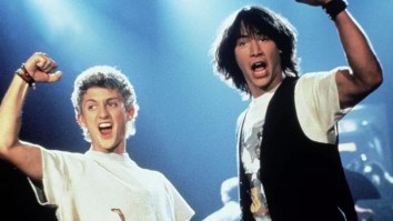First Most Excellent Photos From ‘Bill & Ted 3’ Show Keanu Reeves Meeting Death
