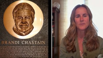 Two-Time World Cup Champ Brandi Chastain Comments On The Comically Awful Plaque Of Her Face