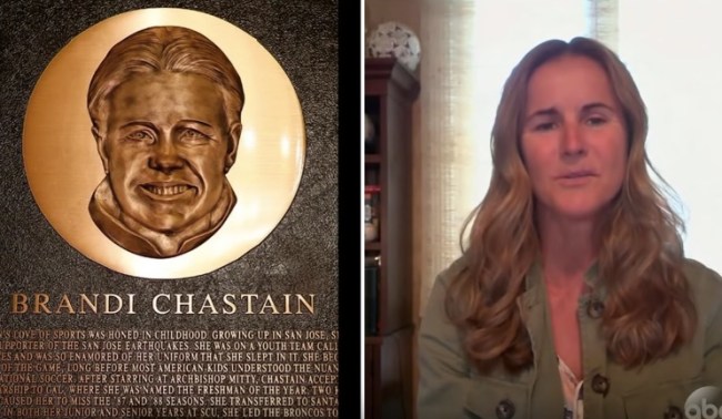 Brandi Chastain plaque