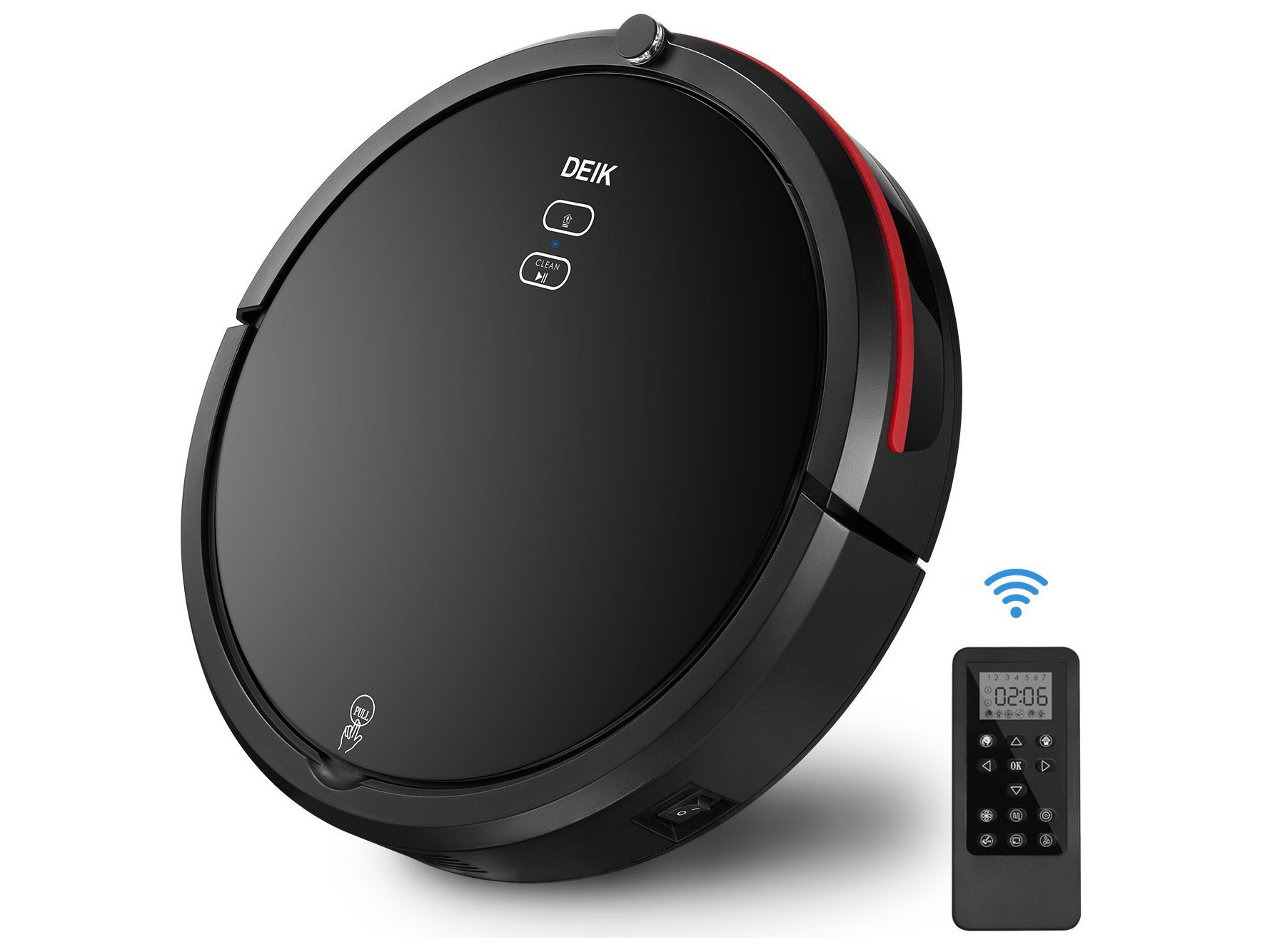 robot vacuum dark carpet