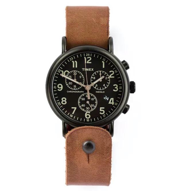 horween leather timex weekender