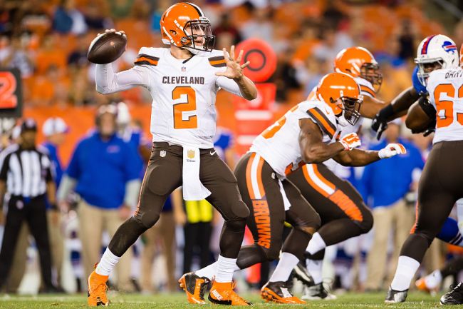 johnny manziel playing for the cleveland browns