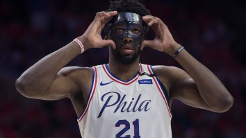 Joel Embiid Bounced A Ball Off Some Dude’s Face And Then Threw A Windmill Dunk While Playing In The Park