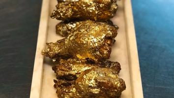 24-Karat Gold Chicken Wings Exist, There’s A Luxurious Wing And Champagne Package That Costs $1,000