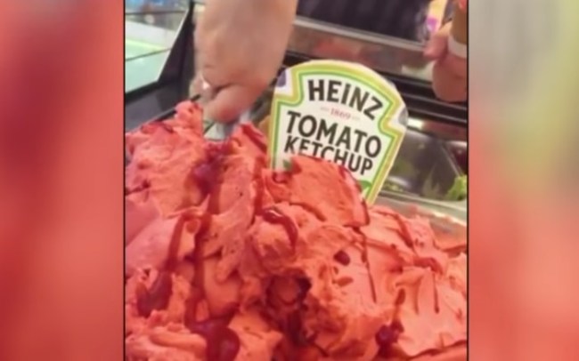 ketchup ice cream gelato