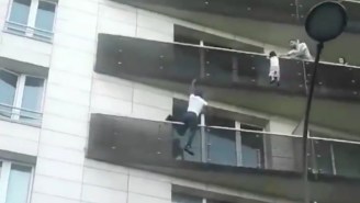 A Real-Life Spiderman Climbed A Building To Rescue A Dangling Kid In An Unreal Video