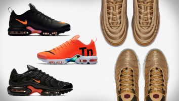 Nike Just Dropped Several New Kicks In Gold, Black And Orange Colorways Sure To Sell Out Fast